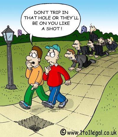 Trying to see the funny side