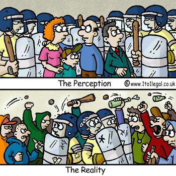 Trying to see the funny side
